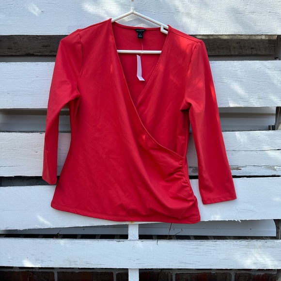 Ann Taylor Tops - NWT Ann Taylor Faux Wrap Top